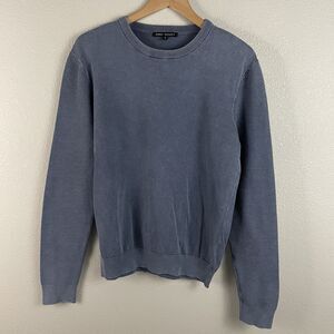 Robert Barakett Mens M Blue Dobrin Crewneck Sweater